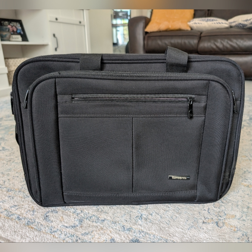 Samsonite Black Professional Laptop Briefcase Bag
